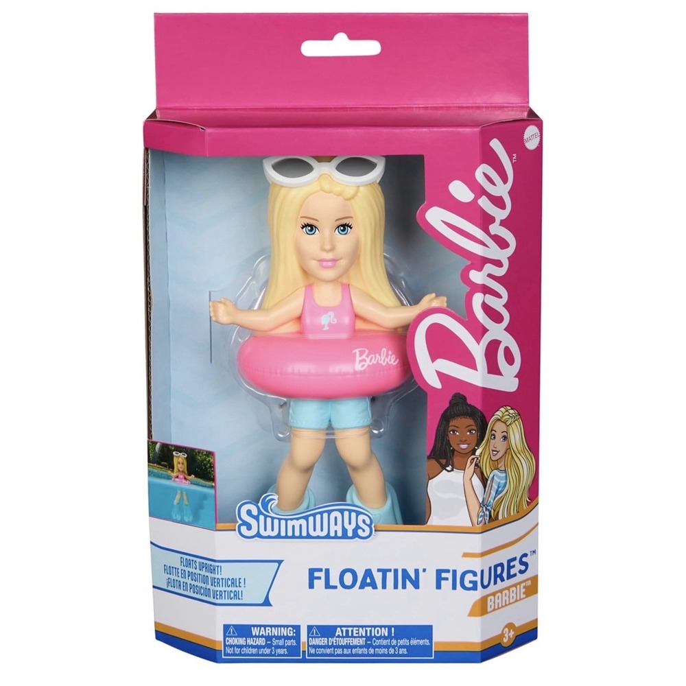 Barbie Swimways Floatin Figures Floating Bath Swimming Pool Toy Pink 8 inch